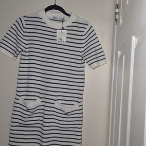Zara Striped Knit Dress